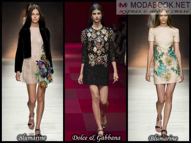 Мода весна 2015 - Аппликации на ткани 