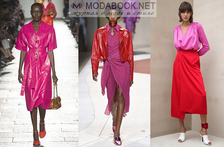 Мода весна-лето 2022: розовый с красным