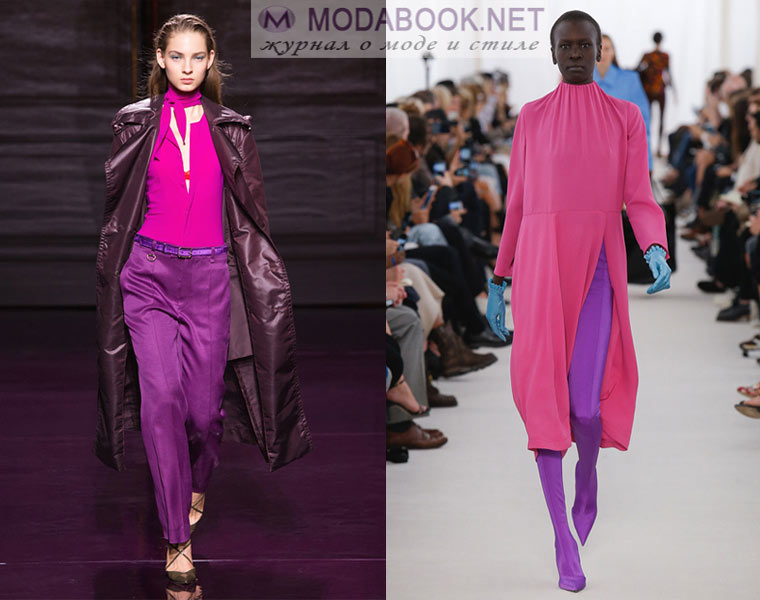 Мода весна-лето 2022: розовый с фиолетовым